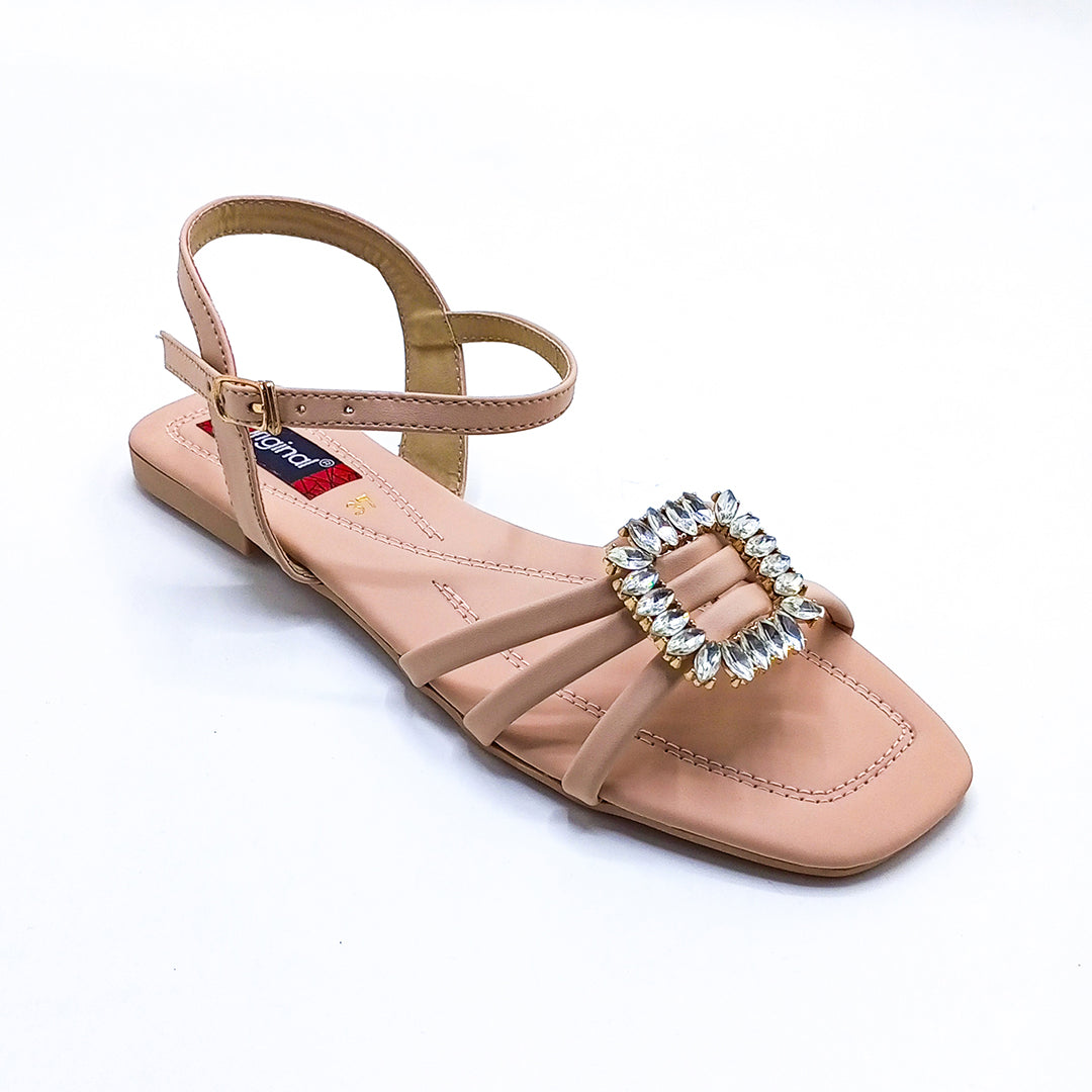 Casual Flat Sandal - 4758 Peach