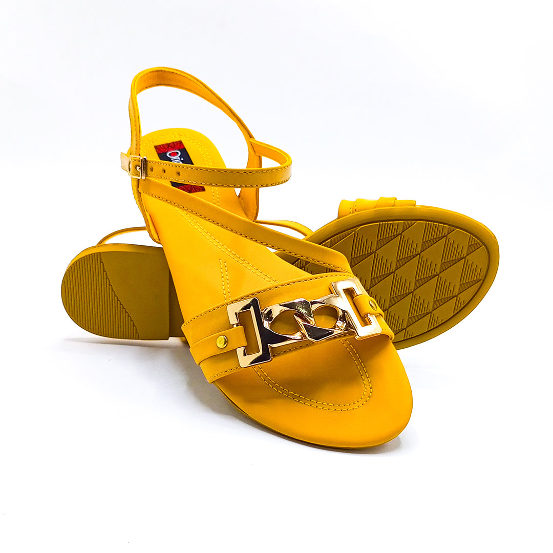 Casual Flat Sandal - 4757 Yellow