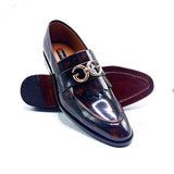 Formal Leather Shoes - 22031 Maroon