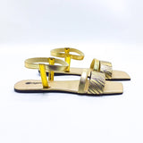 Casual Flat Sandal - 5418 Gold