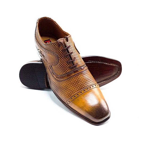 Formal Leather Shoes - 22034 Brown