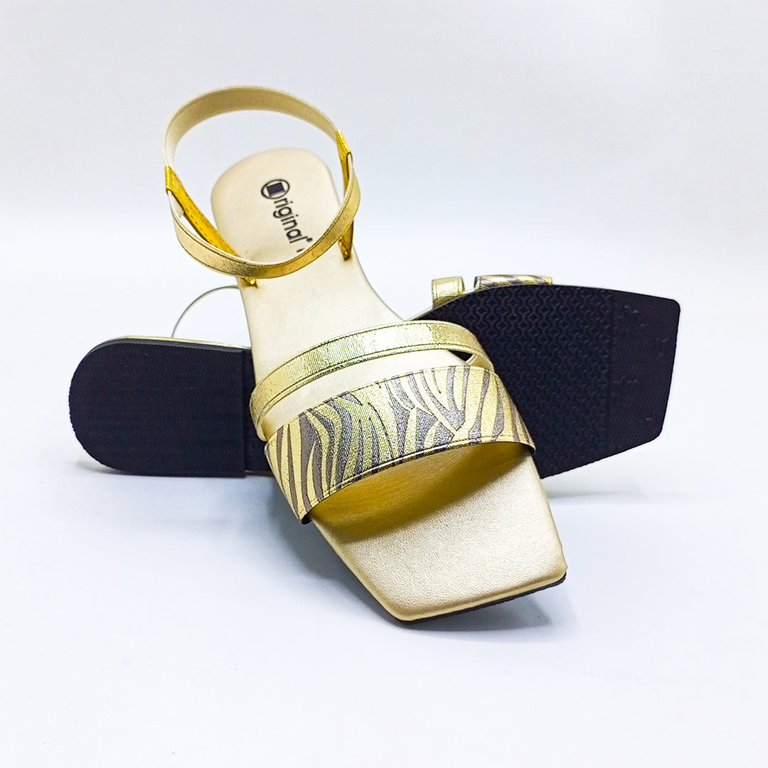 Casual Flat Sandal - 5418 Gold