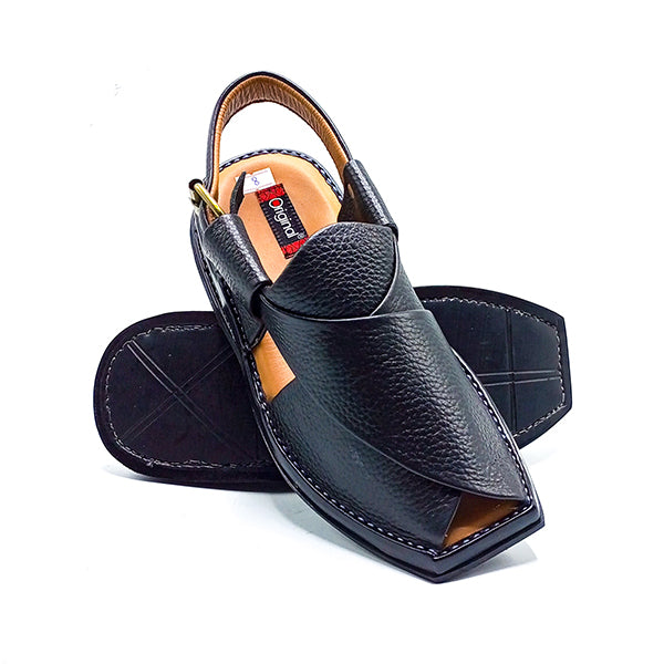 Leather Peshawari - 215102 Black