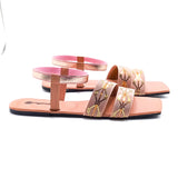 Casual Flat Sandal - 5416 Peach