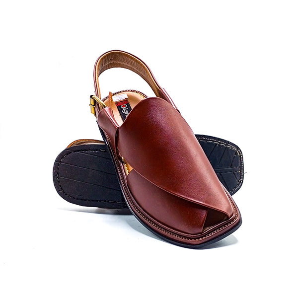 Leather Peshawari - 215110 Burgundi