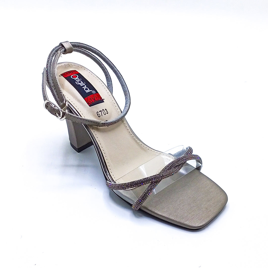 Fancy Heel Sandal - 6703 Grey