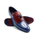 Formal Leather Shoes - 22057 Blue