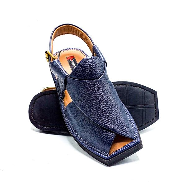 Leather Peshawari - 215111 Blue