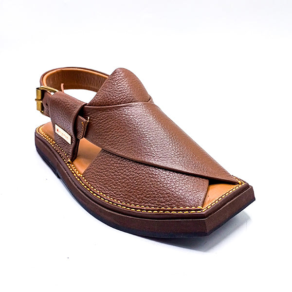 Leather Peshawari - 215111 Mustard