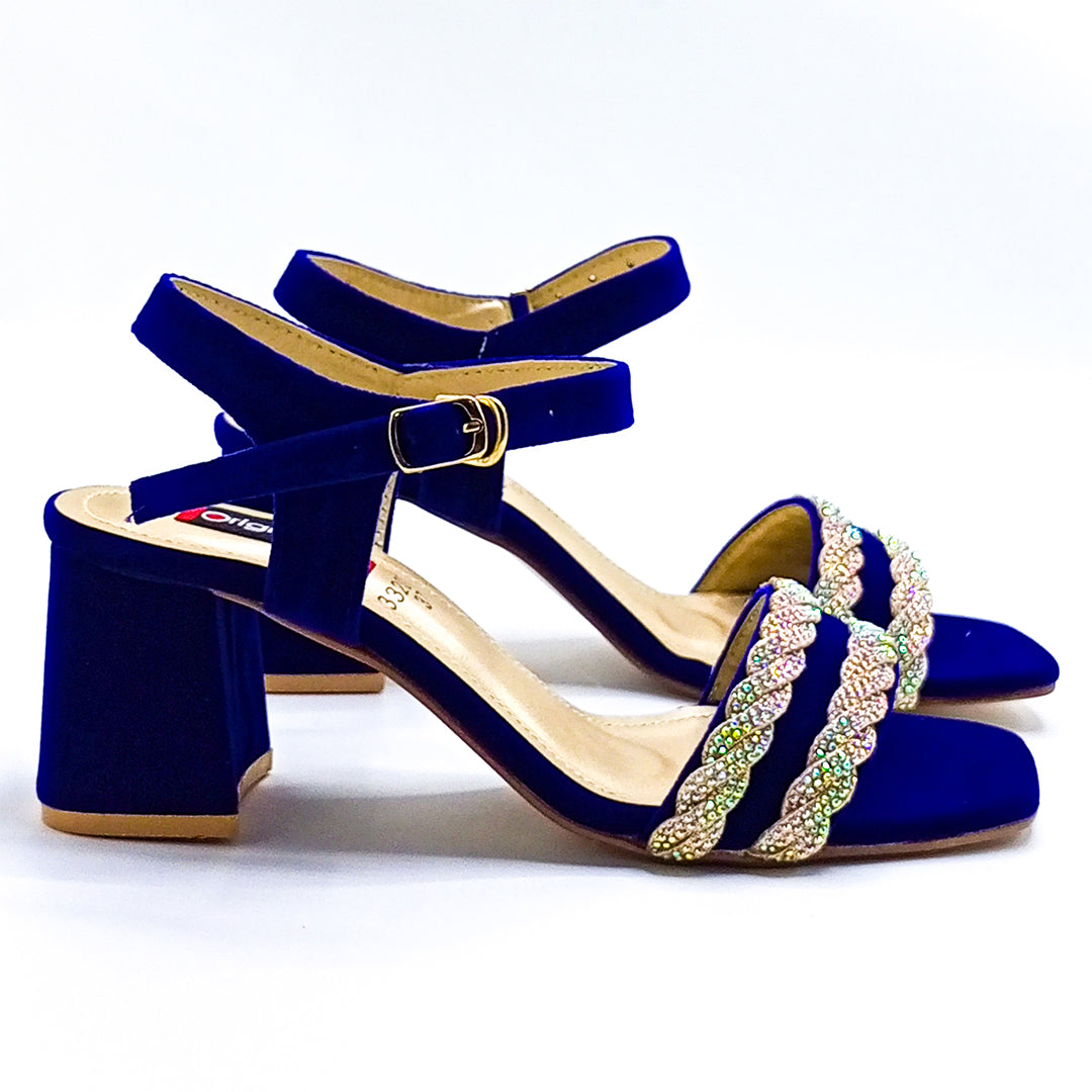 Fancy Heel Sandal - 332076 Blue