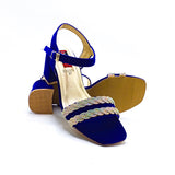 Fancy Heel Sandal - 332076 Blue