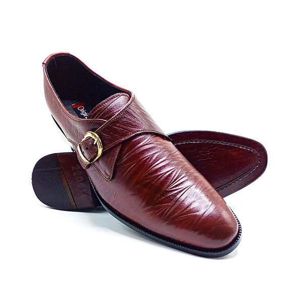 Formal Leather Shoes - 22061 Maroon