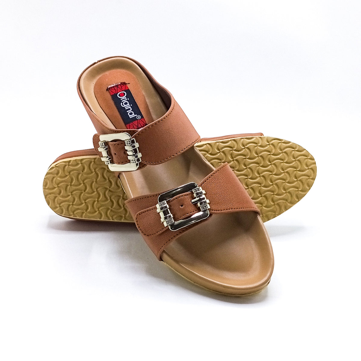 Casual Flat Slipper - 10324 Mustard