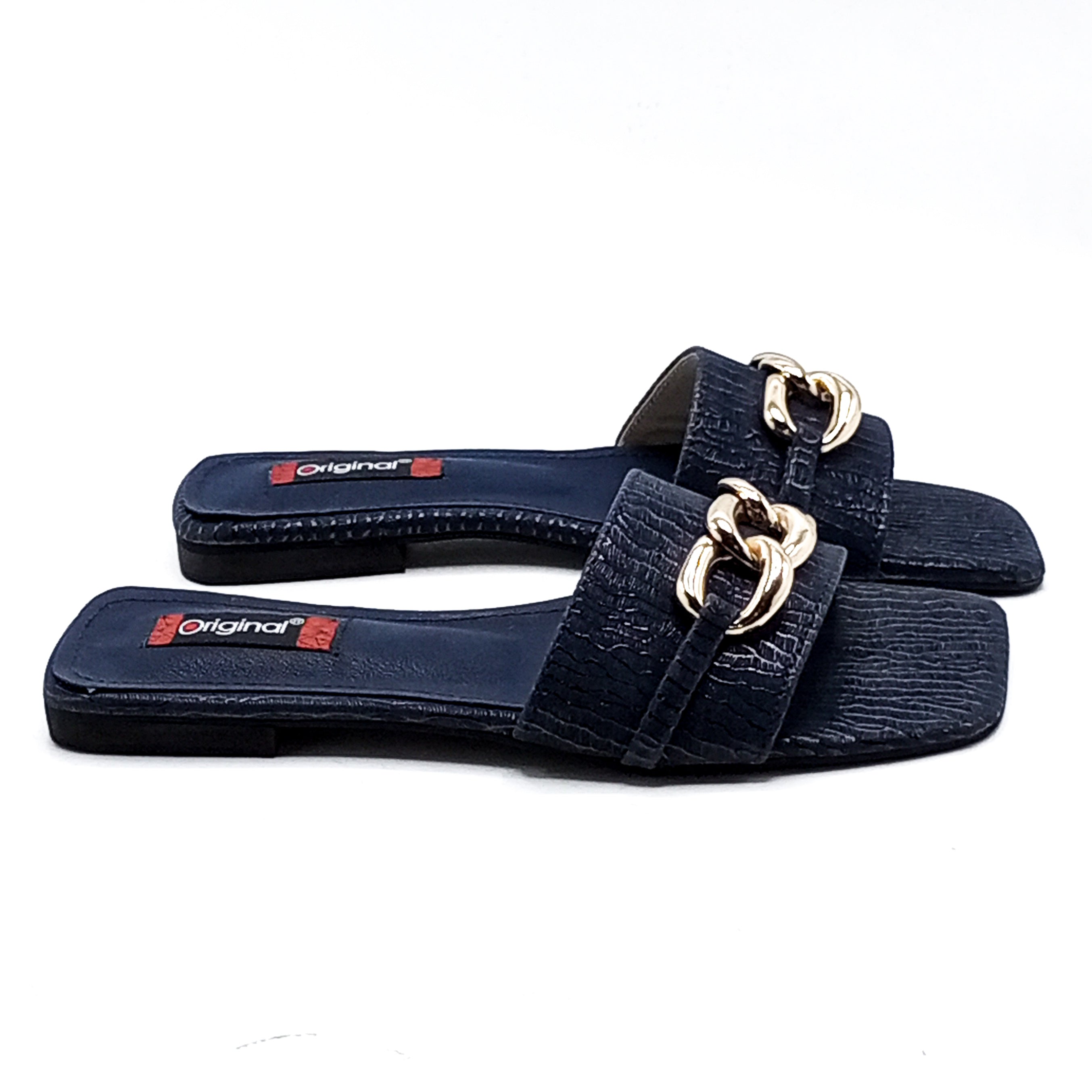 PU Slipper-10502-Navy