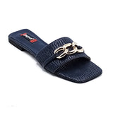 PU Slipper-10502-Navy