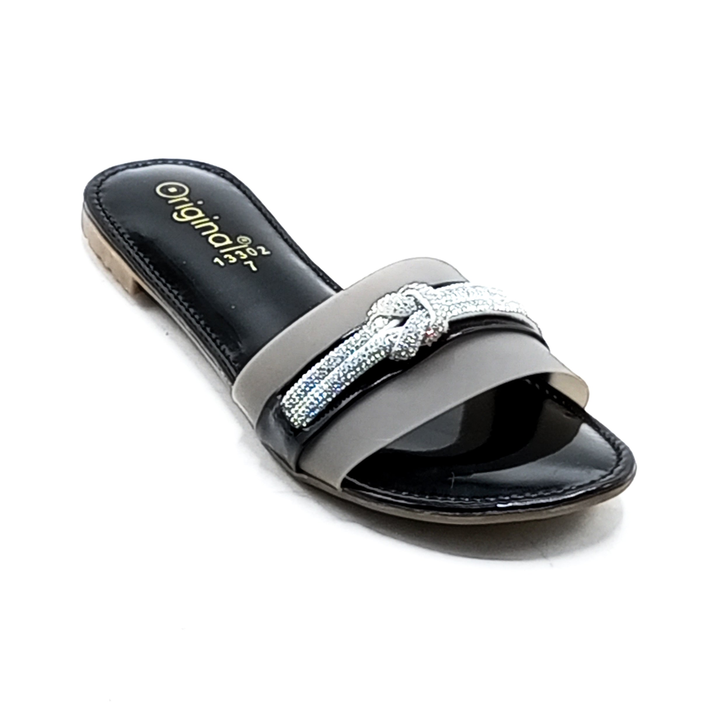 PU Slipper-13302-Black