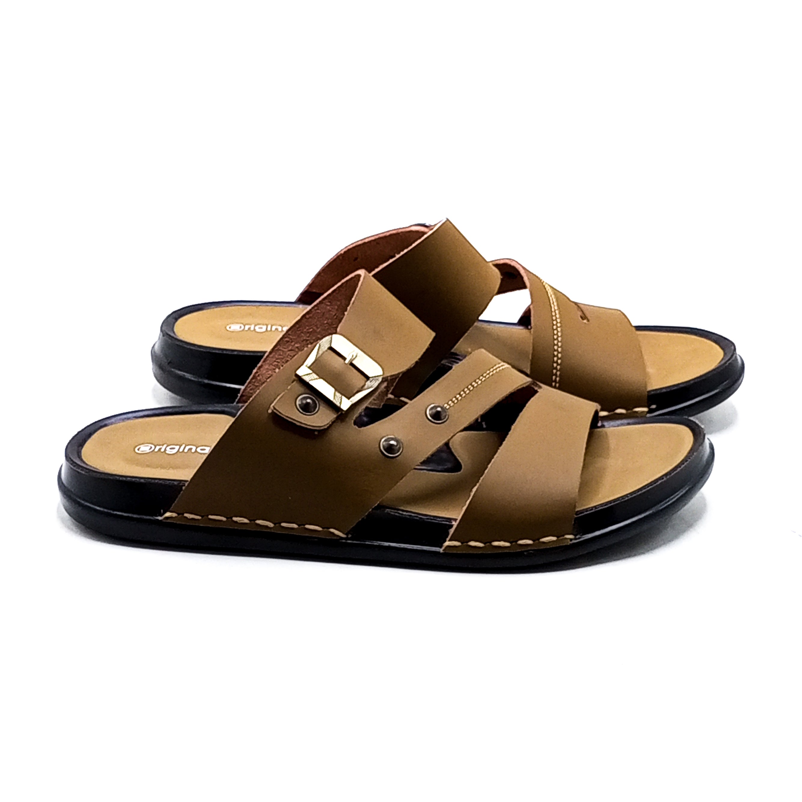 Casual Slipper-21934-Camel