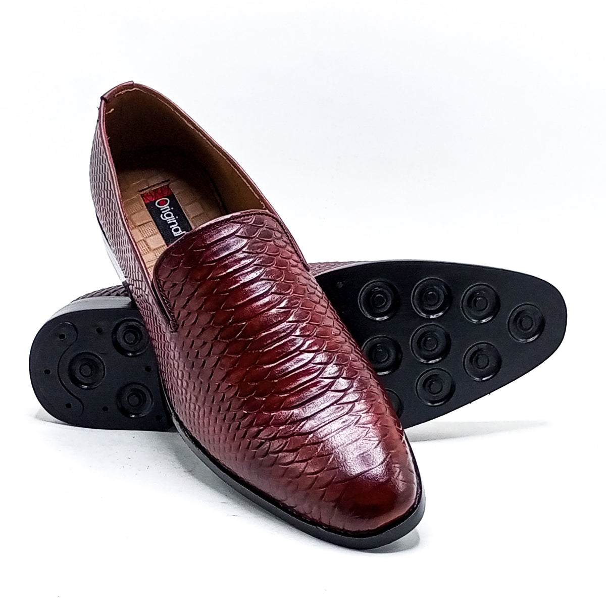 Formal Leather Shoes -22075 Maroon