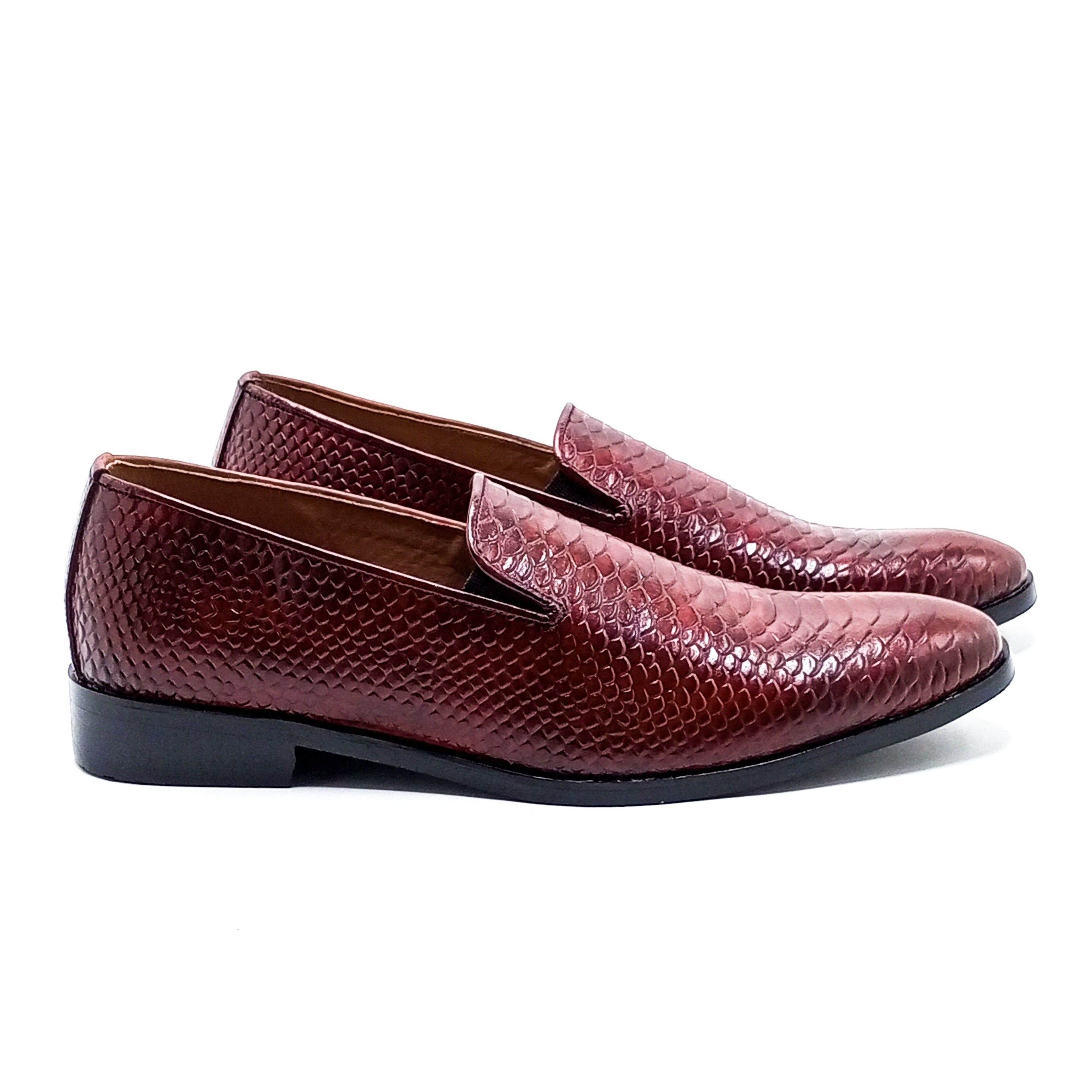 Formal Leather Shoes -22075 Maroon