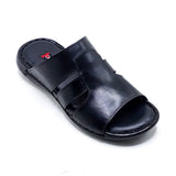 Leather Slipper-24334-Black