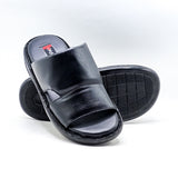 Leather Slipper-24338-Black