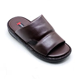 Leather Slipper-24338-Brown