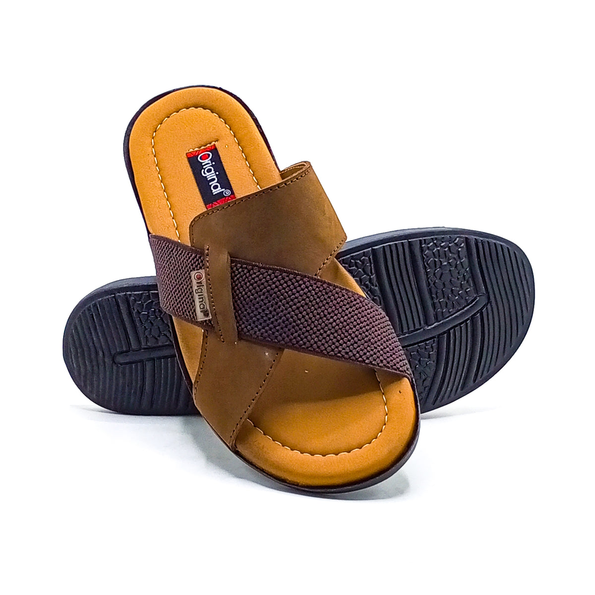 Casual Slipper-24801 Brown