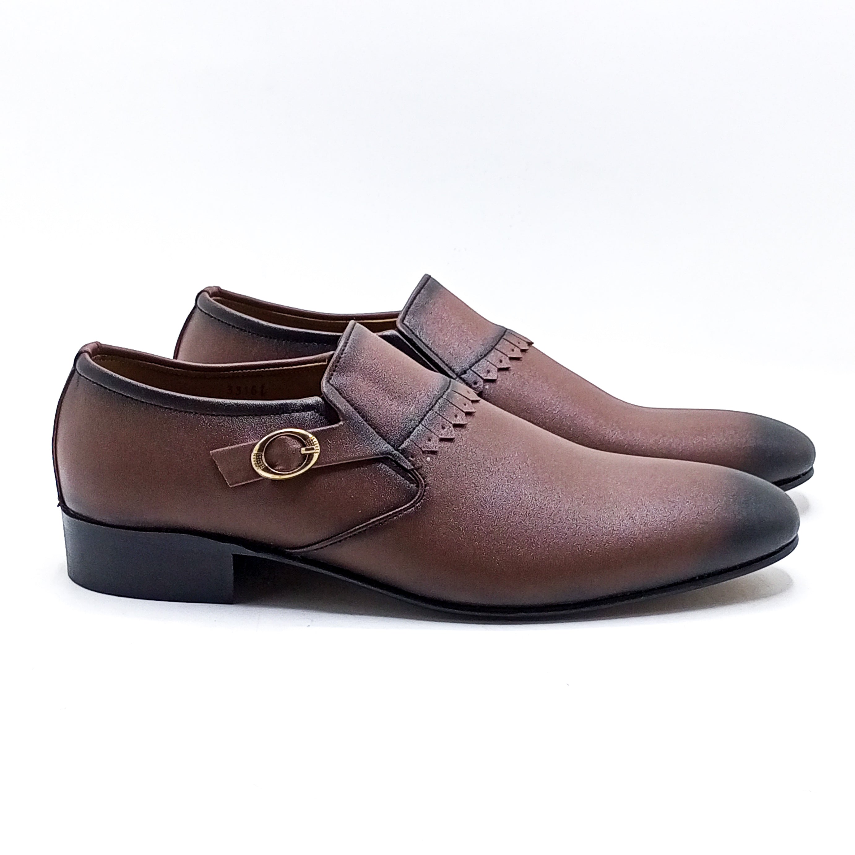 Formal Leather Shoes -33161 Brown