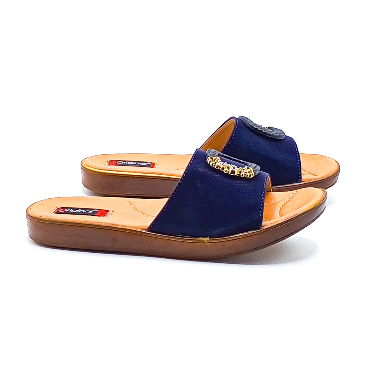 Casual PU Slipper - 4114 Blue