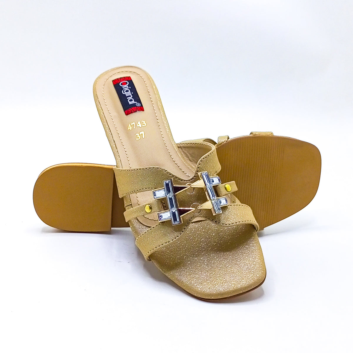 Casual Flat Slipper - 4743 Fawn