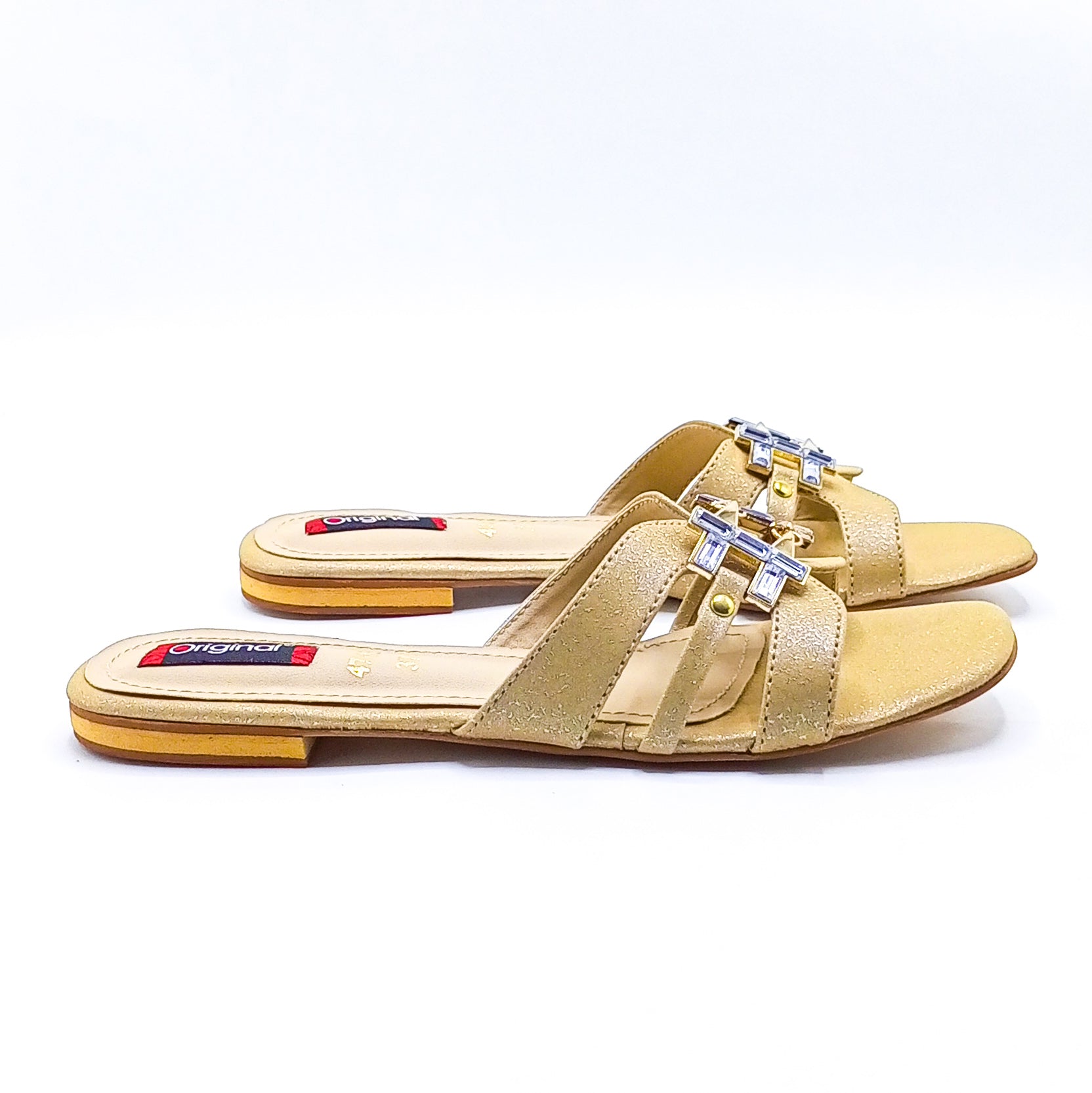 Casual Flat Slipper - 4743 Fawn