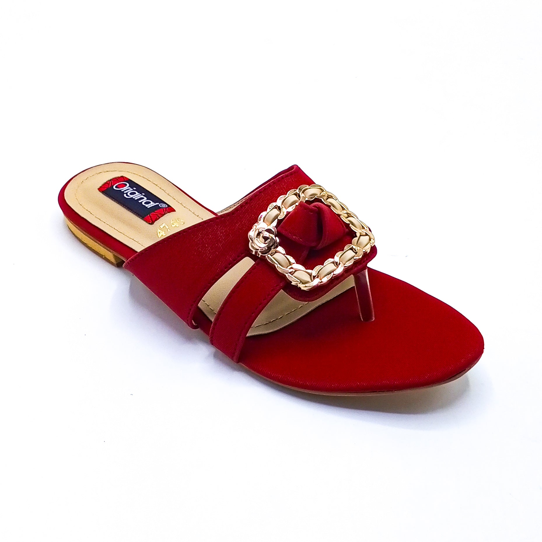 Casual Flat Chappal - 4745 Maroon