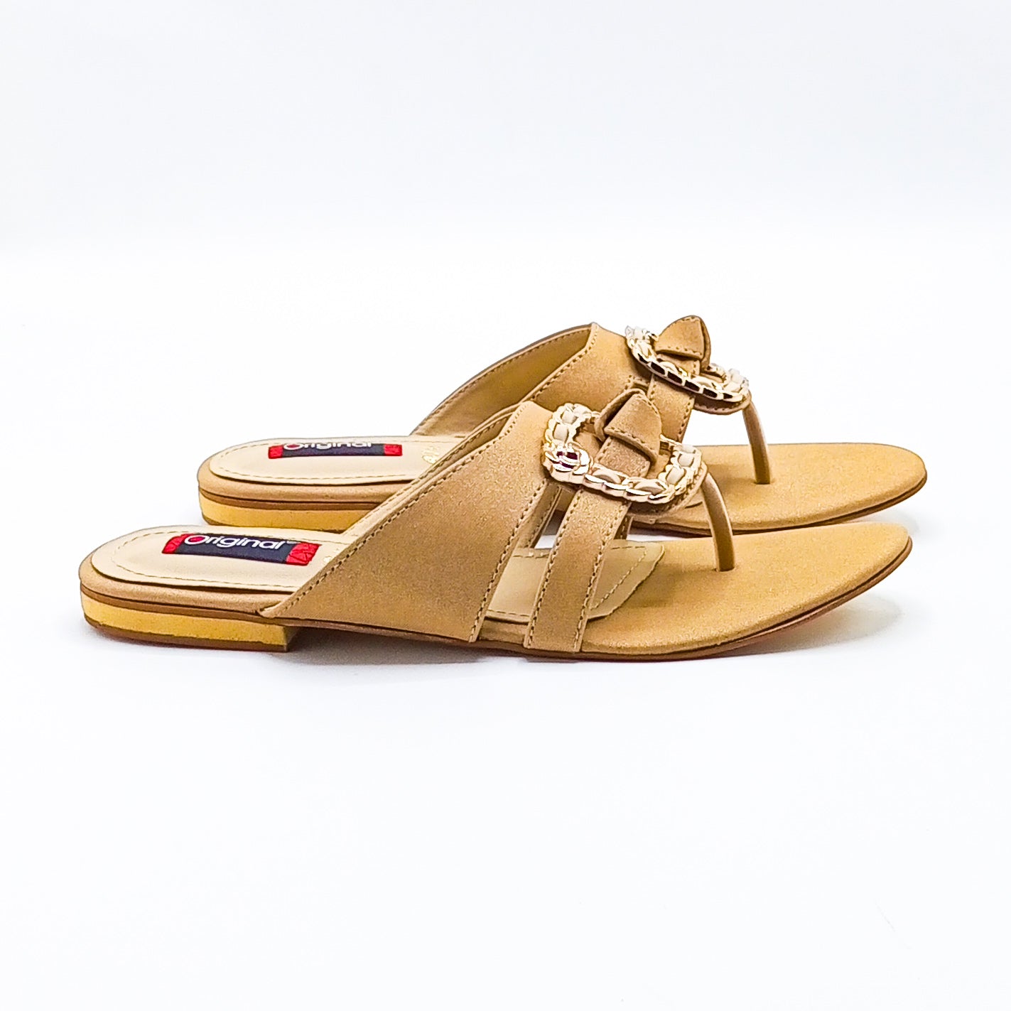 Casual Flat Chappal - 4745 Fawn