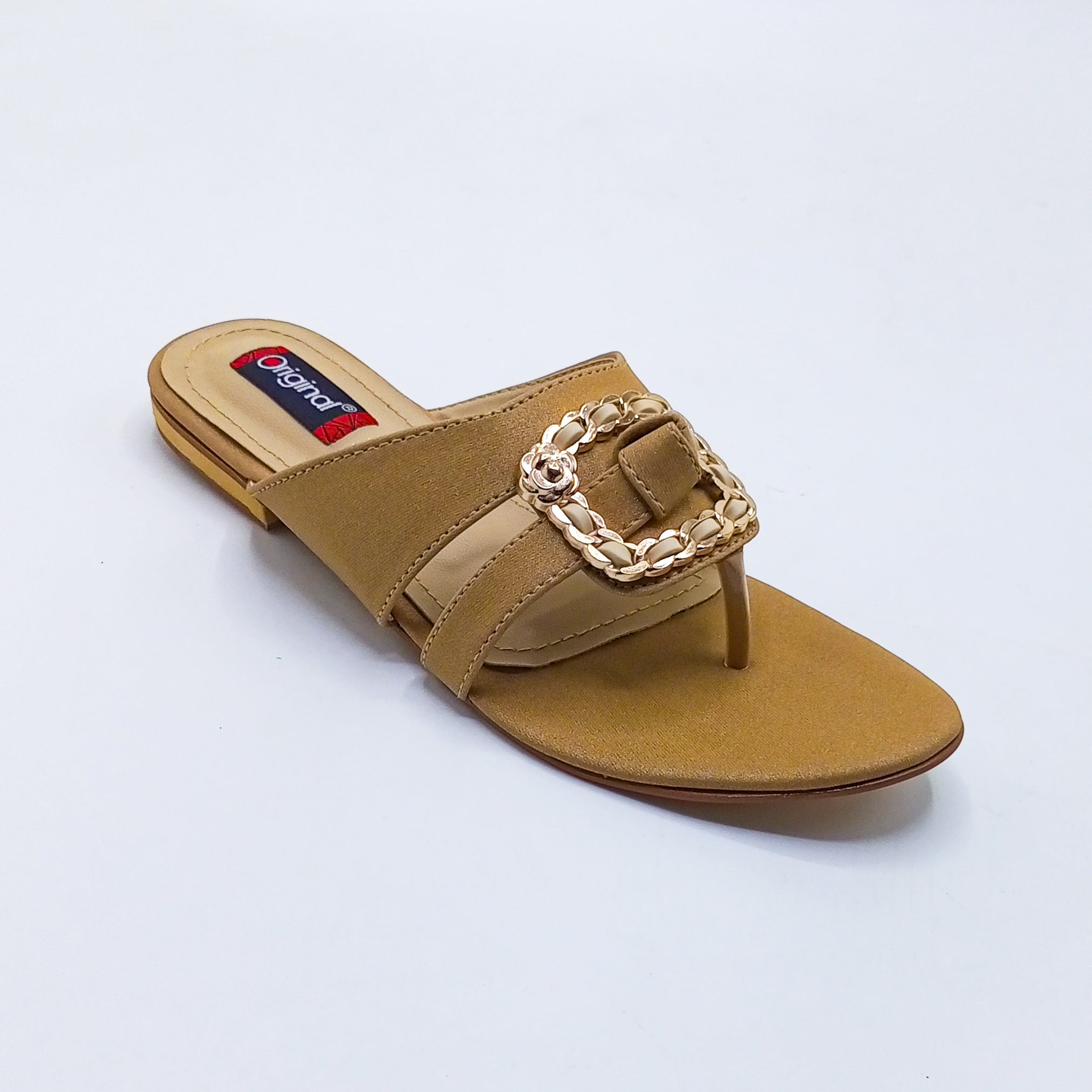 Casual Flat Chappal - 4745 Fawn