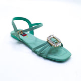 Casual Flat Sandal - 4758 Green