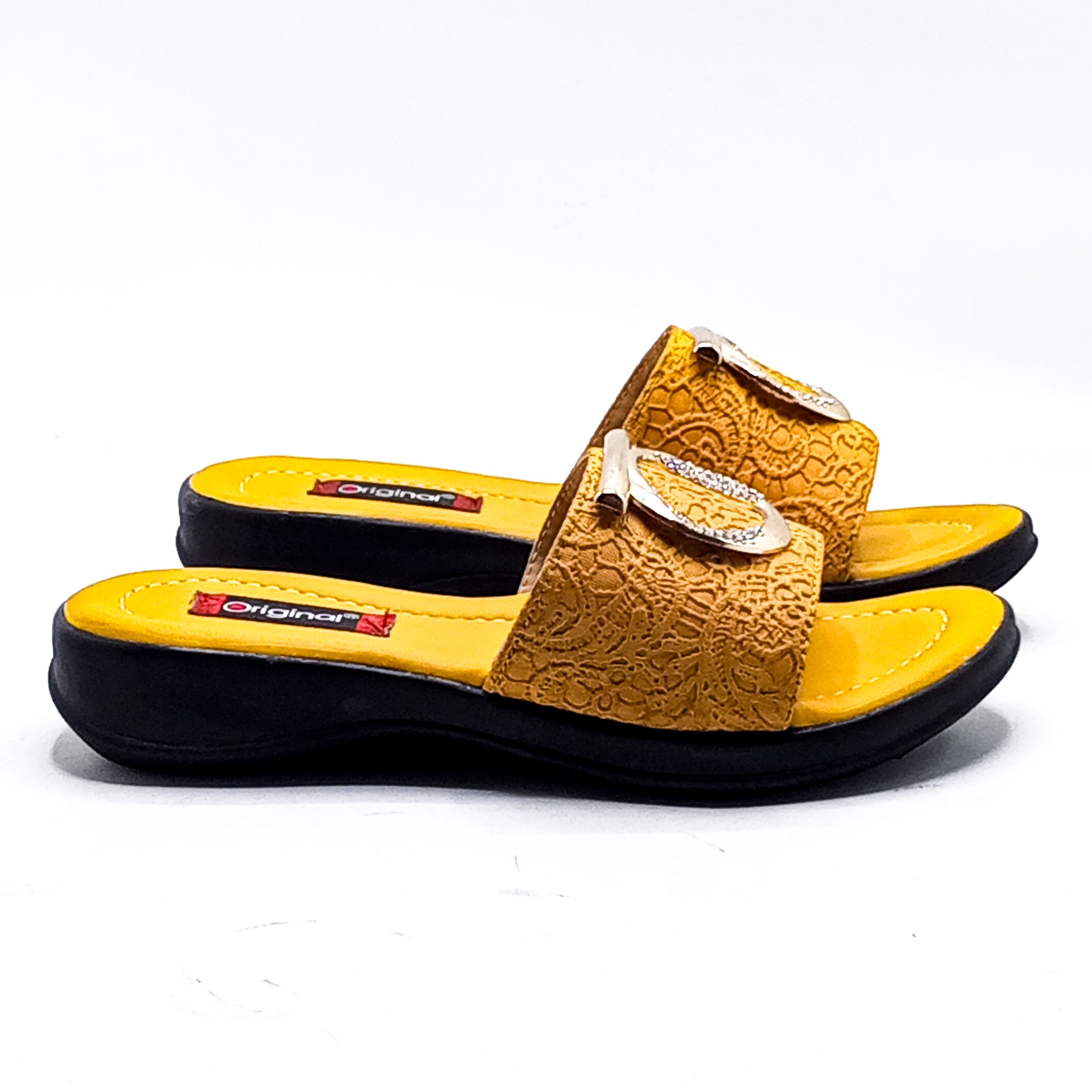 Casual PU Slipper 6201 Yellow