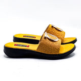 Casual PU Slipper 6201 Yellow