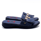 Casual PU Slipper - 6202 Navy