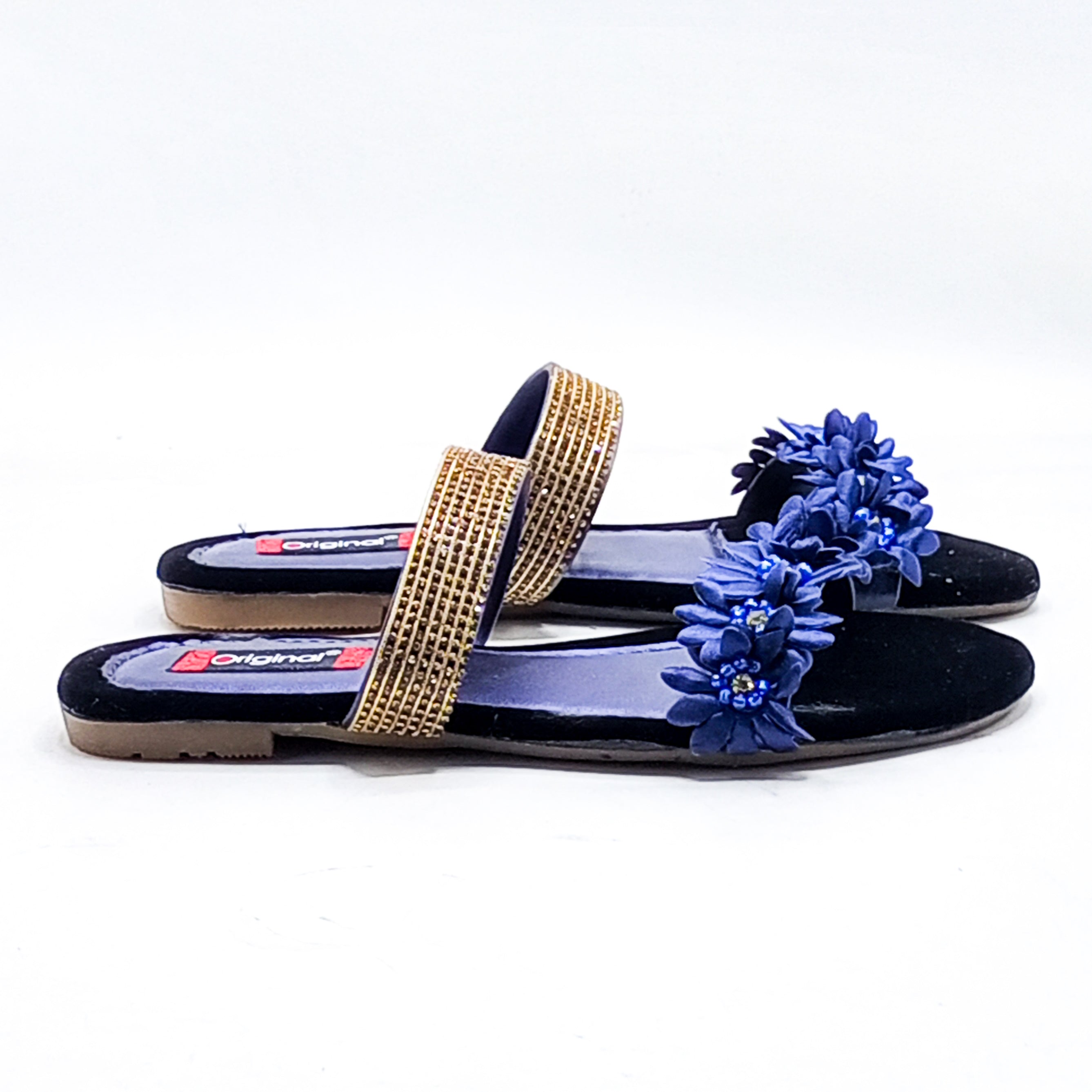 Casual Flat Slipper 6206 Navy