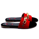 Casual Flat Slipper 6207 Red