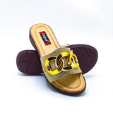 Casual PU Slipper - 6208 Gold