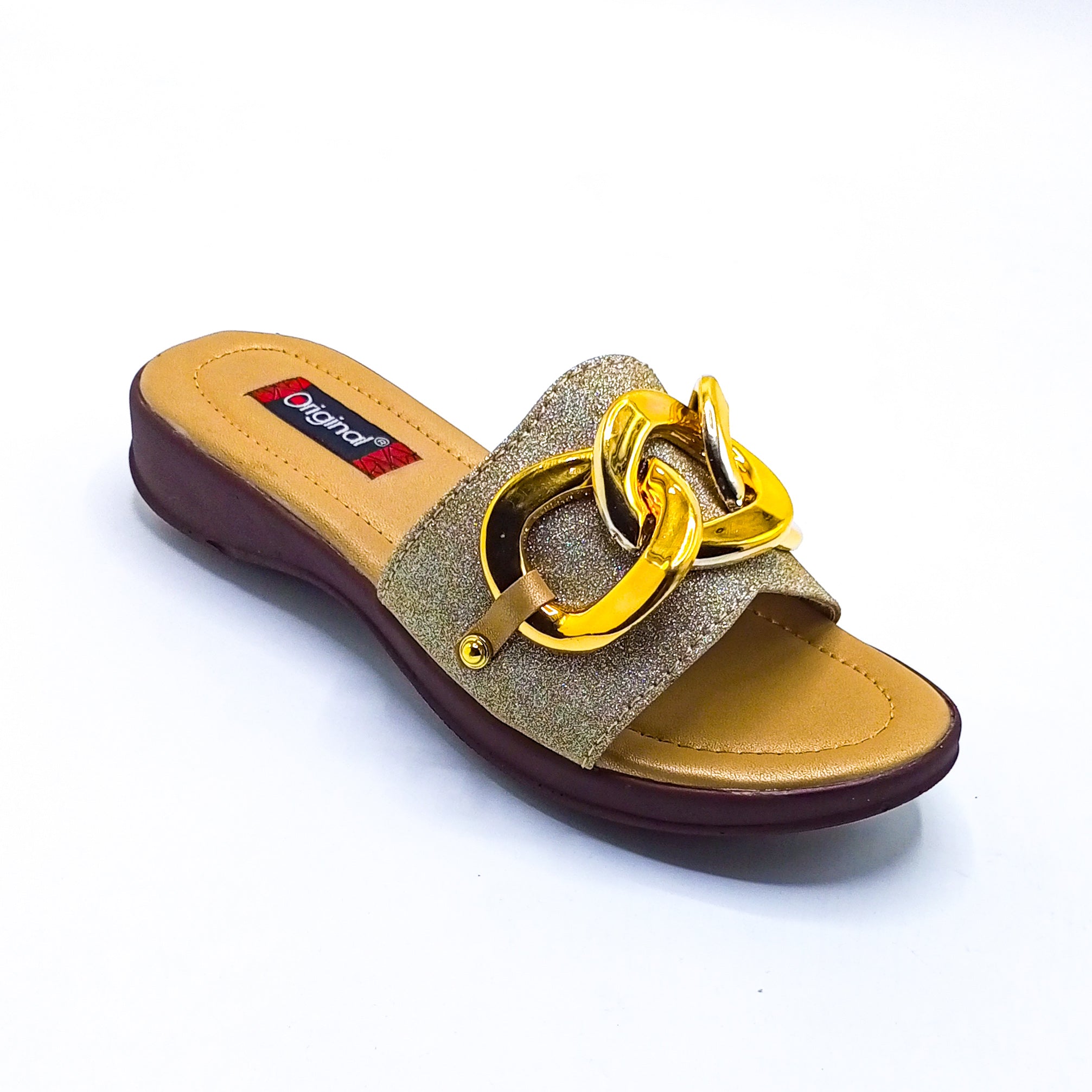 Casual PU Slipper - 6208 Gold