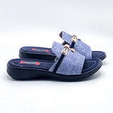 Casual PU Slipper 6209 Blue