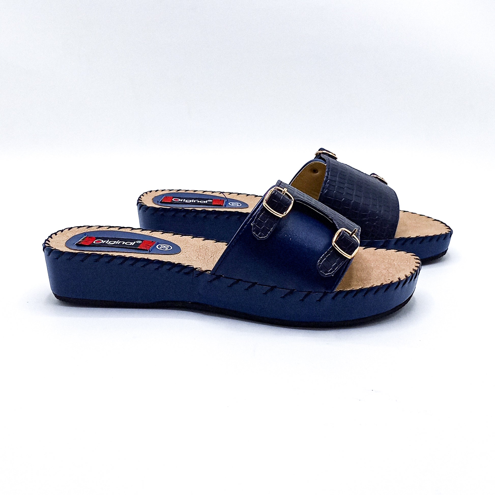 Casual PU Slipper - 6302 Blue