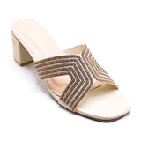 Fancy Heel Slipper - 7334 Cream