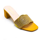 Fancy Heel Slipper - 7337 Gold