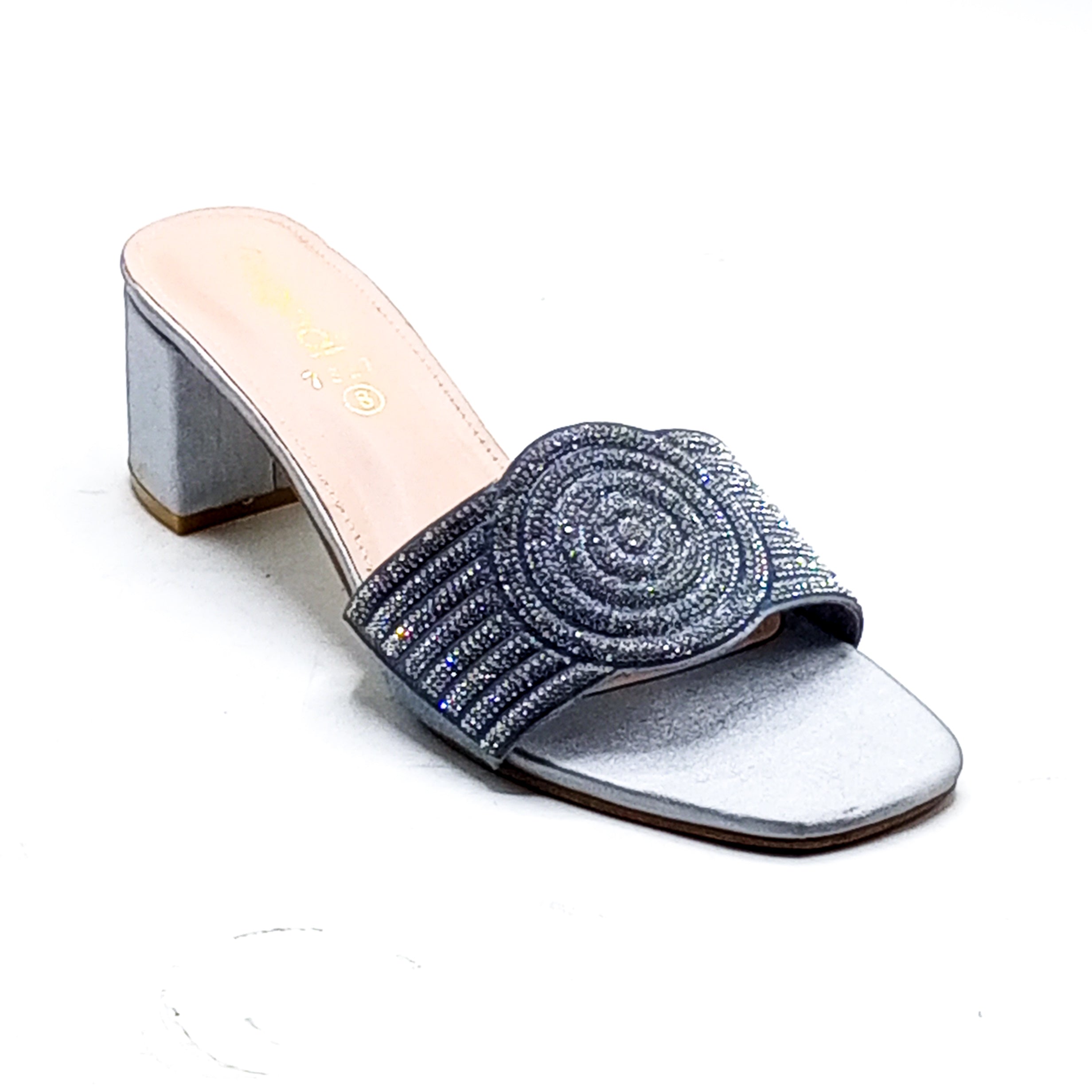 Fancy Heel Slipper - 7337 Grey