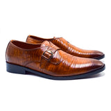 Formal Leather Shoes - 22061 Brown