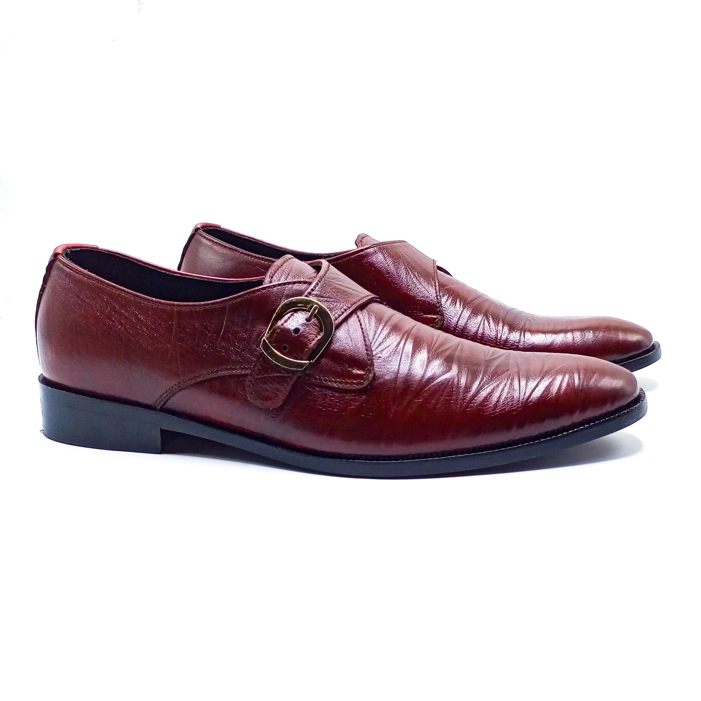 Formal Leather Shoes - 22061 Maroon