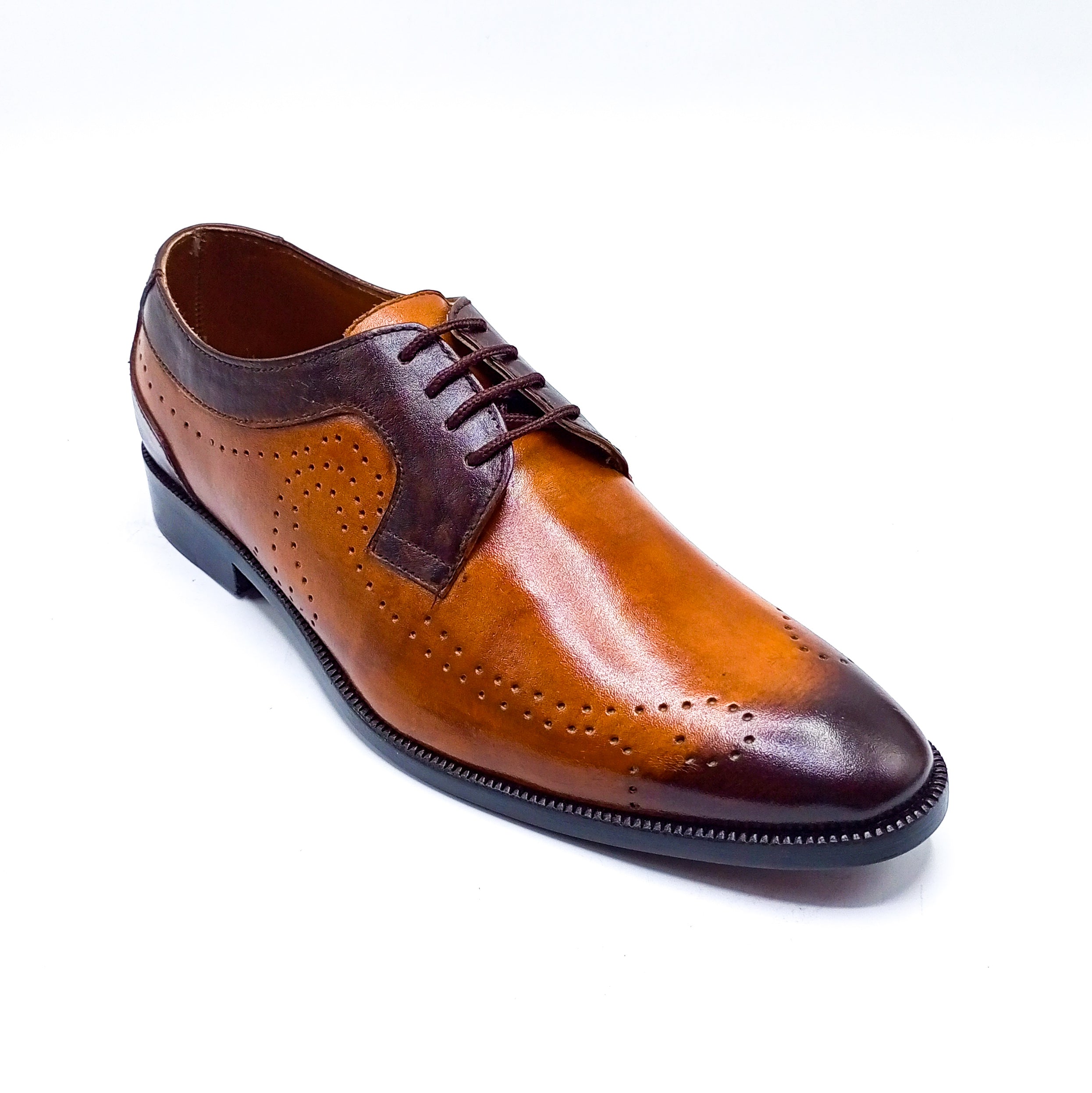 Formal Leather Shoes - 22054 Tan